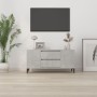 Mueble de TV madera contrachapada gris hormigón 102x44,5x50 cm en Muebles TV | Comprar online en Foro24