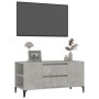 Mueble de TV madera contrachapada gris hormigón 102x44,5x50 cm en Muebles TV | Comprar online en Foro24