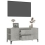 Mueble de TV madera contrachapada gris hormigón 102x44,5x50 cm en Muebles TV | Comprar online en Foro24
