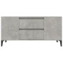 Mueble de TV madera contrachapada gris hormigón 102x44,5x50 cm en Muebles TV | Comprar online en Foro24