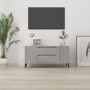 Mueble de TV madera contrachapada gris Sonoma 102x44,5x50 cm