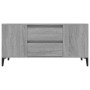 Mueble de TV madera contrachapada gris Sonoma 102x44,5x50 cm