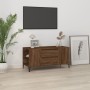 Mueble para TV madera contrachapada marrón roble 102x44,5x50 cm