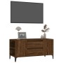 Mueble para TV madera contrachapada marrón roble 102x44,5x50 cm