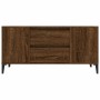 Mueble para TV madera contrachapada marrón roble 102x44,5x50 cm
