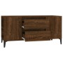 Mueble para TV madera contrachapada marrón roble 102x44,5x50 cm