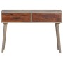 Solid gray mango wood console table 110x35x75 cm by vidaXL, Side tables - Ref: Foro24-321807, Price: 141,06 €, Discount: %