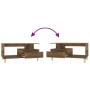 Mesa de centro madera contrachapada roble ahumado 90x49x45 cm