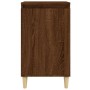Mesitas de noche 2 uds madera color roble marrón 40x35x70 cm