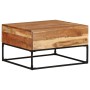 Mesa de centro madera de acacia maciza 68x68x41 cm
