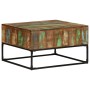 Mesa de centro madera maciza reciclada 68x68x41 cm