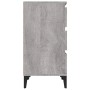 Mesita de noche madera contrachapada gris Sonoma 40x35x70 cm