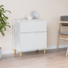 Aparador de madera contrachapada blanco 60x35x70 cm Aparador de madera contrachapada blanco 60x35x70 cm