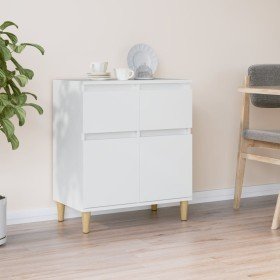 Aparador de madera contrachapada blanco 60x35x70 cm Aparador de madera contrachapada blanco 60x35x70 cm