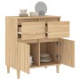 Aparador de madera contrachapada roble Sonoma 60x35x70 cm