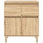 Aparador de madera contrachapada roble Sonoma 60x35x70 cm