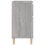 Aparador de madera contrachapada gris Sonoma 60x35x70 cm