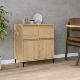 Aparador de madera contrachapada roble Sonoma 60x35x70 cm Aparador de madera contrachapada roble Sonoma 60x35x70 cm