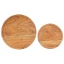 Set of 2 solid acacia wood and steel coffee tables by vidaXL, Coffee table - Ref: Foro24-321706, Price: 122,11 €, Discount: %