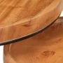Set of 2 solid acacia wood and steel coffee tables by vidaXL, Coffee table - Ref: Foro24-321706, Price: 115,11 €, Discount: %