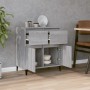 Aparador de madera contrachapada gris Sonoma 60x35x70 cm