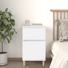 vidaxL Mesita de noche blanca 40x35x70 cm vidaxL Mesita de noche blanca 40x35x70 cm