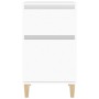 vidaxL Mesita de noche blanca 40x35x70 cm
