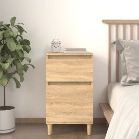 Mesita de noche color roble sonoma 40x35x70 cm Mesita de noche color roble sonoma 40x35x70 cm