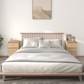 Mesitas de noche 2 uds color roble sonoma 40x35x70 cm Mesitas de noche 2 uds color roble sonoma 40x35x70 cm