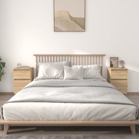 Mesitas de noche 2 uds color roble sonoma 40x35x70 cm Mesitas de noche 2 uds color roble sonoma 40x35x70 cm