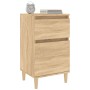 Mesitas de noche 2 uds color roble sonoma 40x35x70 cm