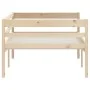 Estructura de cama de madera maciza de pino 90x200 cm de vidaXL, Camas y somieres - Ref: Foro24-322051, Precio: 113,81 €, Des...