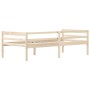 Estructura de cama de madera maciza de pino 90x200 cm