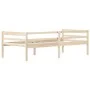 Solid pine wood bed frame 90x200 cm by vidaXL, Beds and slatted bases - Ref: Foro24-322051, Price: 113,81 €, Discount: %