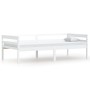 Solid white pine wood bed frame 90x200 cm by vidaXL, Beds and slatted bases - Ref: Foro24-322052, Price: 122,88 €, Discount: %