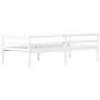 Solid white pine wood bed frame 90x200 cm by vidaXL, Beds and slatted bases - Ref: Foro24-322052, Price: 122,88 €, Discount: %