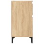Mesita de noche color roble sonoma 40x35x70 cm