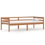 Solid pine wood bed frame honey brown 90x200 cm by vidaXL, Beds and slatted bases - Ref: Foro24-322053, Price: 69,36 €, Disco...