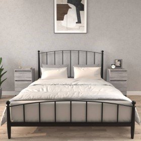 Mesitas de noche 2 uds color gris Sonoma 40x35x70 cm Mesitas de noche 2 uds color gris Sonoma 40x35x70 cm