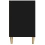 Mueble zapatero madera contrachapada negro 102x36x60 cm