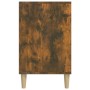 Mueble zapatero madera contrachapada roble ahumado 102x36x60 cm