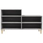 Mueble zapatero madera contrachapada gris Sonoma 102x36x60 cm