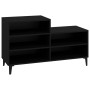 Mueble zapatero madera contrachapada negro 102x36x60 cm
