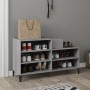 Mueble zapatero madera contrachapada gris Sonoma 102x36x60 cm
