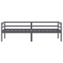 Estructura de cama madera maciza pino gris oscuro 90x200 cm de vidaXL, Camas y somieres - Ref: Foro24-322055, Precio: 131,76 ...