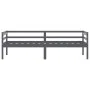 Estructura de cama madera maciza pino gris oscuro 90x200 cm de vidaXL, Camas y somieres - Ref: Foro24-322055, Precio: 129,57 ...