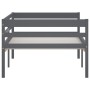 Estructura de cama madera maciza pino gris oscuro 90x200 cm de vidaXL, Camas y somieres - Ref: Foro24-322055, Precio: 131,76 ...
