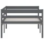 Estructura de cama madera maciza pino gris oscuro 90x200 cm de vidaXL, Camas y somieres - Ref: Foro24-322055, Precio: 129,57 ...
