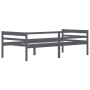 Estructura de cama madera maciza pino gris oscuro 90x200 cm de vidaXL, Camas y somieres - Ref: Foro24-322055, Precio: 131,76 ...