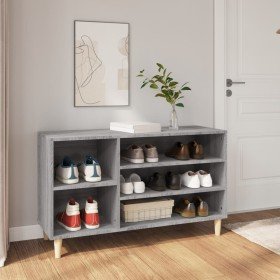 Mueble zapatero madera contrachapada gris Sonoma 102x36x60 cm Mueble zapatero madera contrachapada gris Sonoma 102x36x60 cm